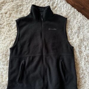 Columbia Black Fleece Outerwear Vest